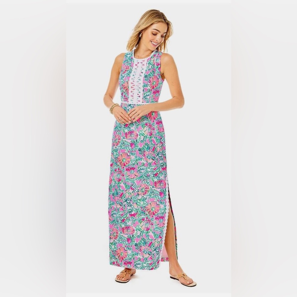 Lilly Pulitzer Size 16 NWT Ashler Maxi Shift Perfect Poppy